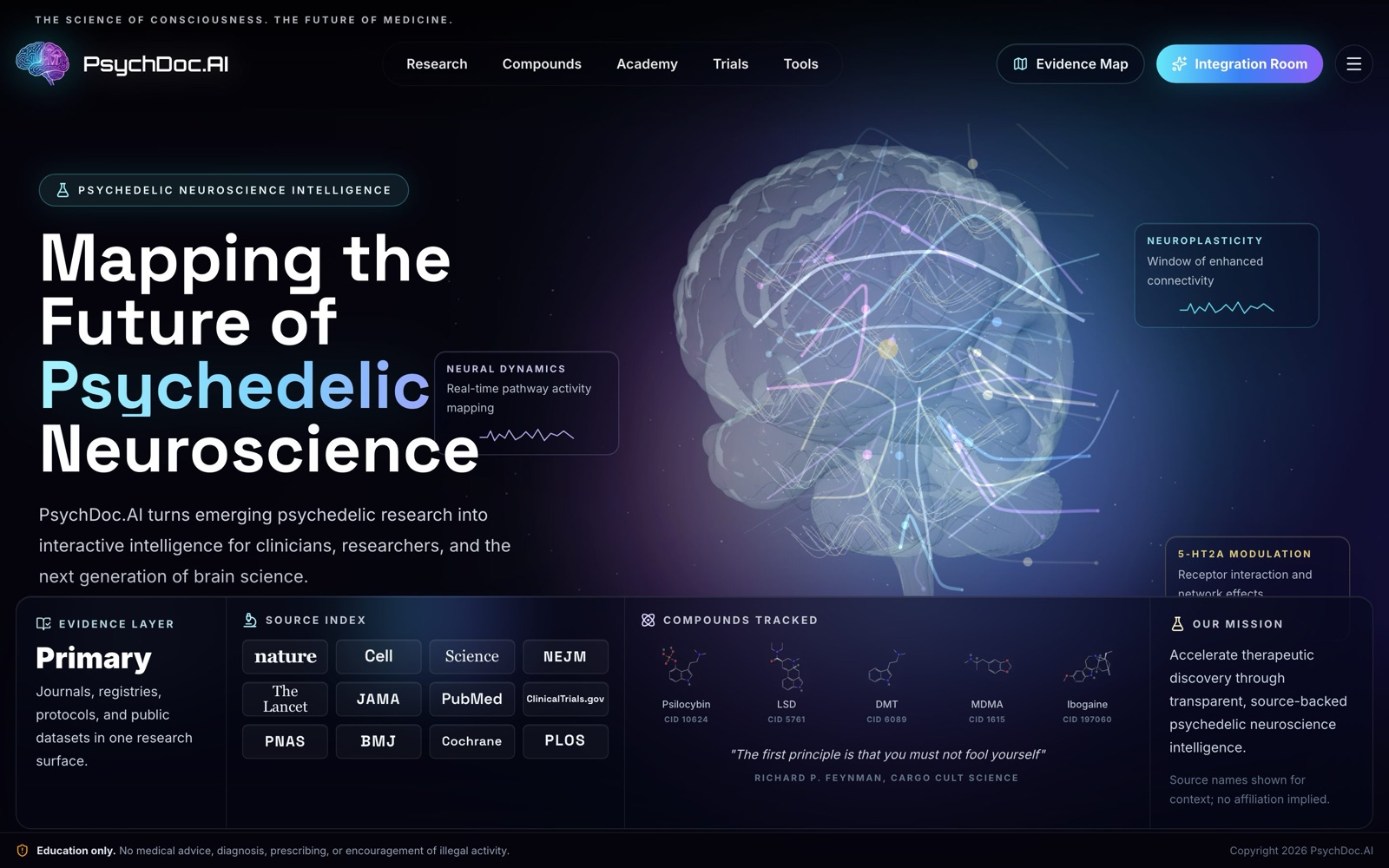 PsychDoc.AI — psychedelic research and education, made visual